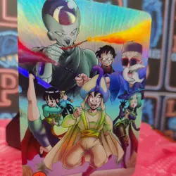 Chi-Chi & Goku Aladdin DRAGON BALL Z Silver Anime ACG Waifu Holo Card Magic - Image 4
