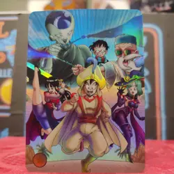 Chi-Chi & Goku Aladdin DRAGON BALL Z Silver Anime ACG Waifu Holo Card Magic - Image 5