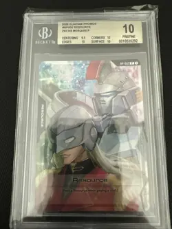 PRISTINE Gundam 2025 SDCC Zechs Foil Card RP-002 TCG English Beckett Grade 10 - Image 1