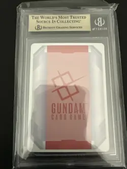 PRISTINE Gundam 2025 SDCC Zechs Foil Card RP-002 TCG English Beckett Grade 10 - Image 2