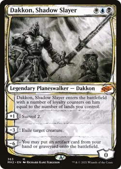 NM - Foil - Dakkon, Shadow Slayer (Showcase) - 363 - Modern Horizons 2 - Image 1