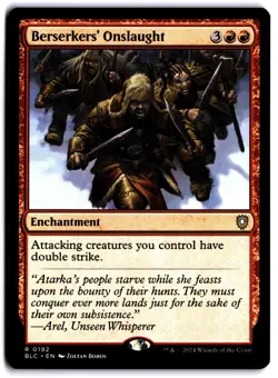 Berserkers' Onslaught NM BLC Commander: Bloomburrow MTG - Image 1