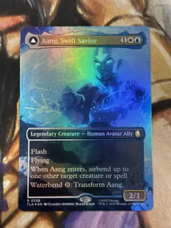 FOIL Aang, Swift Savior #0298 (Borderless) Avatar: The Last Airbender - NM 🔥 - Image 1