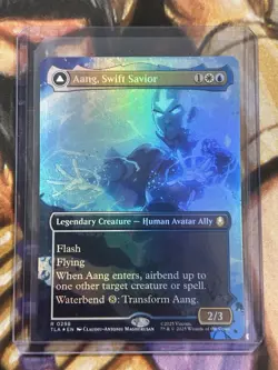 FOIL Aang, Swift Savior #0298 (Borderless) Avatar: The Last Airbender - NM 🔥 - Image 3