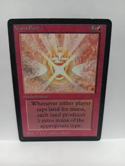 1993 Beta Mana Flare ~ Vintage Magic The Gathering (Moderately Played) - Image 1
