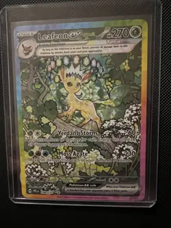 Leafeon EX Prismatic Evolutions Holo Pokemon Card 144/131 NM/Mint Condition - Image 1