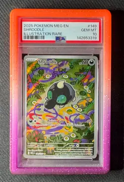 Pokemon Shroodle 149 Mega Evolution PSA 10 GEM MINT - Image 1