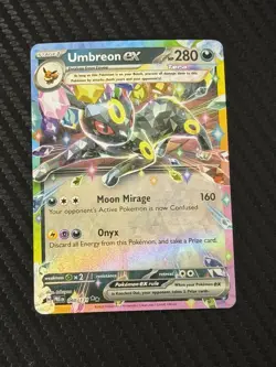 Pokemon TCG Umbreon EX 060/131 Double Rare Holo Card Prismatic Evolutions - Image 1