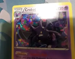 Crobat 33/119 Cosmos Holo Rare Promo XY Phantom Forces Pokemon Card Swirl Lp - Image 3