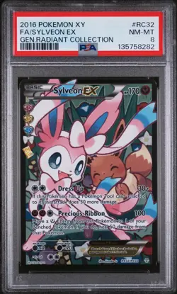 Sylveon Ex #RC32/RC32 - 2016 Pokemon XY Generations Radiant Collection PSA 8 - Image 1