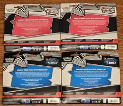 Lot x4 Pokemon White Flare & Black Bolt 3-Pack Tech Sticker Collection (Sealed) - Image 2