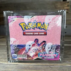 Pokemon TCG Sword & Shield Fusion Strike Booster Box Factory Sealed Acrylic Case - Image 1