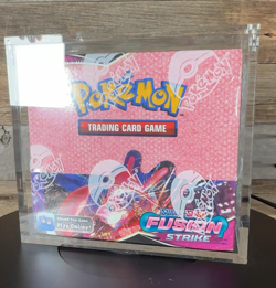 Pokemon TCG Sword & Shield Fusion Strike Booster Box Factory Sealed Acrylic Case - Image 2