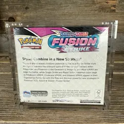 Pokemon TCG Sword & Shield Fusion Strike Booster Box Factory Sealed Acrylic Case - Image 4