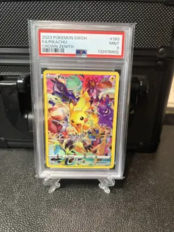 Pikachu 160/159 Sword Shield Crown Zenith Pokemon PSA 9 - Image 1