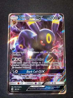 Pokemon TCG Umbreon GX 80/149 Full Art Ultra Rare Holo Sun & Moon Base Set - Image 1
