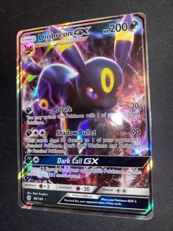 Pokemon TCG Umbreon GX 80/149 Full Art Ultra Rare Holo Sun & Moon Base Set - Image 4