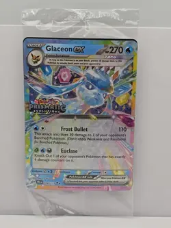 Pokemon Prismatic Evolutions Glaceon ex 026/131 Surprise Box Stamped Sealed - Image 1