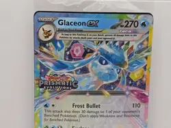 Pokemon Prismatic Evolutions Glaceon ex 026/131 Surprise Box Stamped Sealed - Image 2