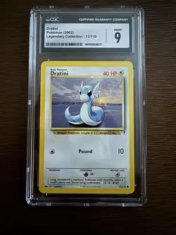 Vintage (2002) Pokemon TCG - Legendary Collection Dratini 72/110 - CGC 9 - Image 1