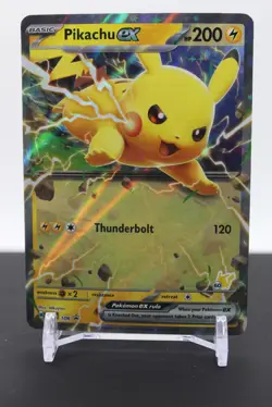 Pikachu ex (Pikachu 60) 106 Holofoil - Pokemon Battle Academy 2024 - Image 1