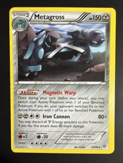 Pokemon TCG Metagross Ancient Origins 49/98 Regular Rare NM - Image 1
