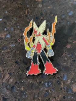 1x POKEMON NINTENDO OFFICIALLY LICENSED 1" BLAZIKEN COLLECTOR'S PIN/BADGE - Image 2