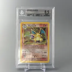 2000 POKEMON BASE SET 2 UNLIMITED HOLO #4 CHARIZARD BGS 8.5 (TRIPLE 9.5) - Image 1