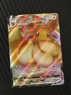 Pokemon Card TCG - Eevee VMAX SWSH087 Black Star Promo Shining Fates Near Mint - Image 1