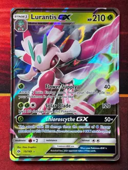Lurantis GX - 15/149 - Pokemon Sun & Moon Base Set Ultra Rare - NM - Image 1