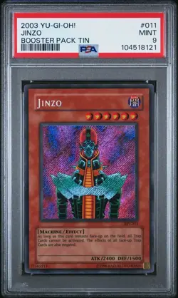 PSA 9 - 2003 YU-GI-OH! BOOSTER PACK TIN 011 JINZO - Image 1