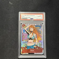 ONE PIECE OP06-WINGS OF THE CAPTAIN TREASURE RARE 007 GTA NAMI PSA 10 Gem Mint - Image 1
