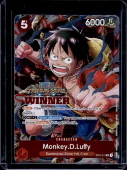 2023 One Piece Promo Winner Pack Vol. 5 Monkey D Luffy #ST01-012 - Image 1