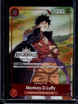2024 One Piece Offline Regionals Pack Vol. 2 Monkey D Luffy #P-001 - Image 1