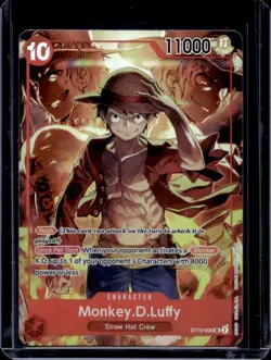 2024 One Piece Treasures Boosters Set Monkey.D.Luffy #ST10-006 - Image 1