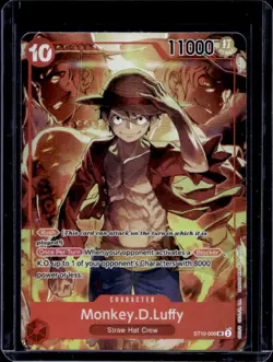 2024 One Piece Treasures Boosters Set Monkey.D.Luffy #ST10-006 - Image 1
