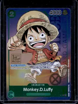 2023 One Piece 1st Anniversary Tournament Participant Promo D. Luffy #P-037 - Image 1