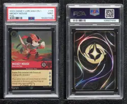 2023 Lorcana The First Chapter 1 Foil Mickey Mouse - Brave Little Tailor PSA 9 - Image 3