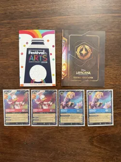 (2) Disney Lorcana Magical Places- Rapunzel & Donald Duck EPCOT Promo Card SETS - Image 1