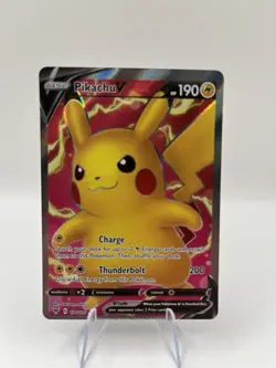 Pokemon TCG Vivid Voltage Pikachu V 170/185 Full Art Ultra Rare Card Near Mint - Image 1