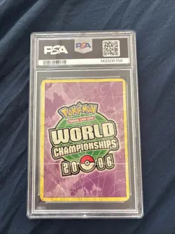 Pokemon 2006 World Championships Promo Card B-L-S #105 Latias Gold Star PSA 1 - Image 2