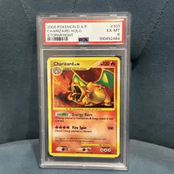 Pokemon TCG Charizard Stormfront Holo Card 103/100 PSA 6 Secret Rare - Image 1