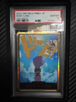 One Piece Don Card Nefeltari Vivi PRB-01 with Gold Japanese - Image 1
