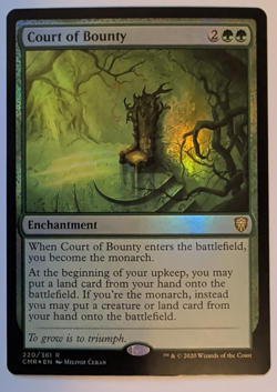 {1x} ~ Court of Bounty ~ *Foil* LP MTG EDH Commander Legends Rare **Startropic** - Image 1
