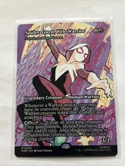 Spider-Gwen, Web-Warrior - MTG - Marvel - Borderless - Regular !!! LQQK !!! - Image 1