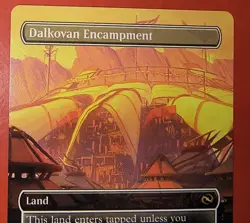MTG, TARKIR DRAGONSTORM, DALKOVAN ENCAMPMENT 0394, RARE /NM, BORDERLESS, REGULAR - Image 2