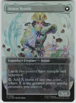 MTG The Legend of Kyoshi Borderless Foil NM Avatar: The Last Airbender Magic 358 - Image 2