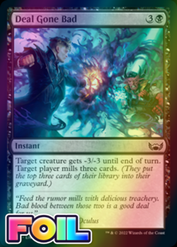 x1 Deal Gone Bad SNC MTG 74/281 FOIL COMMON M/NM 1x - Image 1