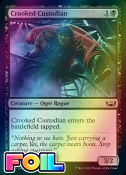 x1 Crooked Custodian SNC MTG 71/281 FOIL COMMON M/NM 1x - Image 1