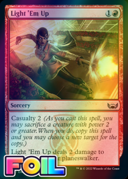 x1 Light 'Em Up SNC MTG 113/281 FOIL COMMON M/NM 1x - Image 1
